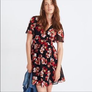 NWT Madewell Tulip Sleeve Mini Dress